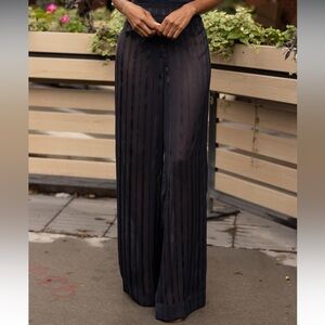 NWT The Drop Women's Sky Captain Sheer Striped Pants only, no shorts size XXL